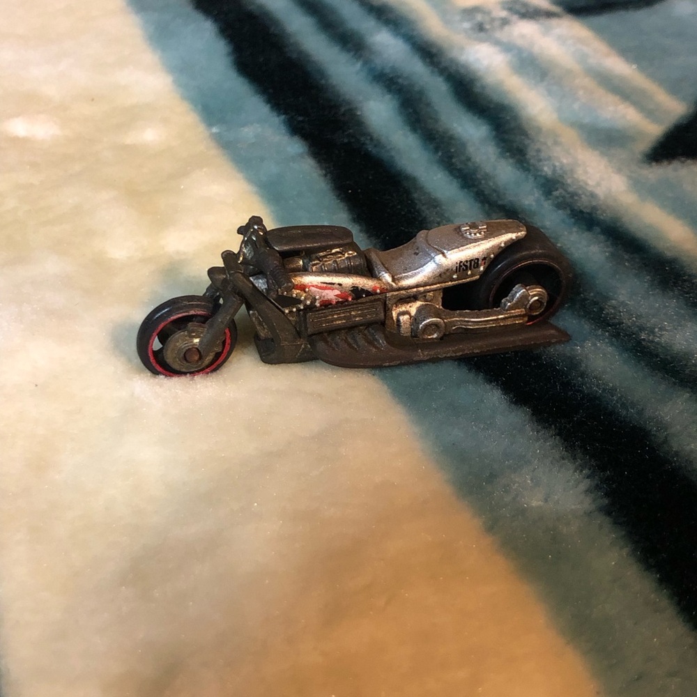 Silver and Black Toy Motorcycle